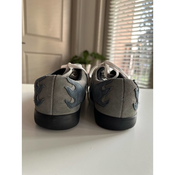 Vintage 90s AIRWALK Scorch Blue Flame Singe Skateboard Sneaker Sz 9 - Picture 6 of 13